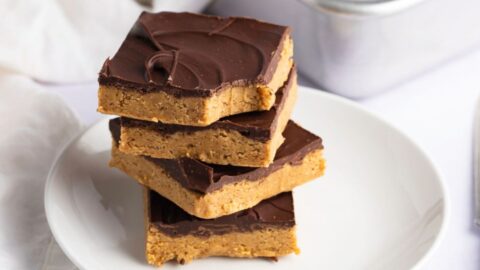 Lunch Lady Peanut Butter Bars Stacked