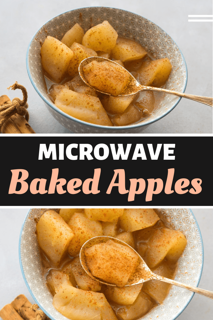 Manzanas Horneadas En Microondas Incre Blemente Buenas   Microwave Baked Apples 3 