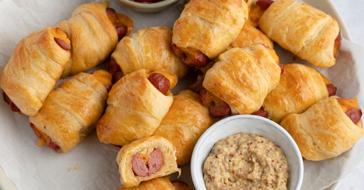Pigs in a Blanket with Dijon Mustard