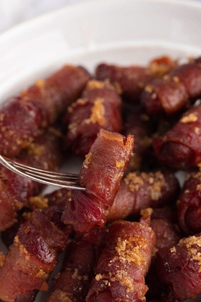 Little Smokies Wrapped in Bacon and Coated in Sugar