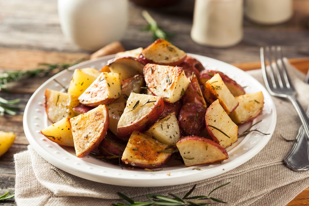 red herb potatoes