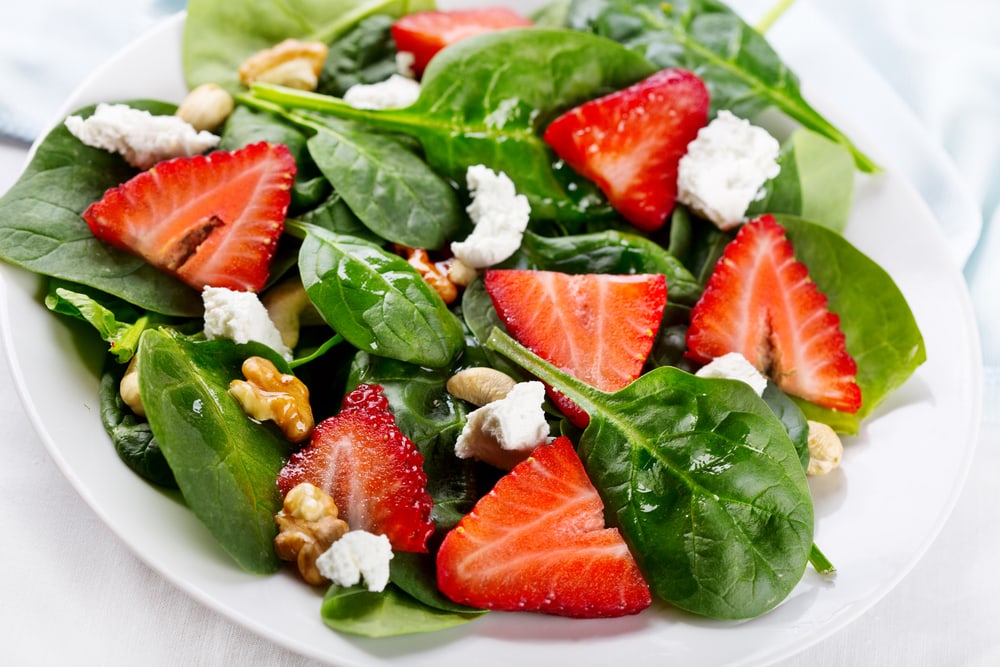 Spinach Salad With Goat Cheese