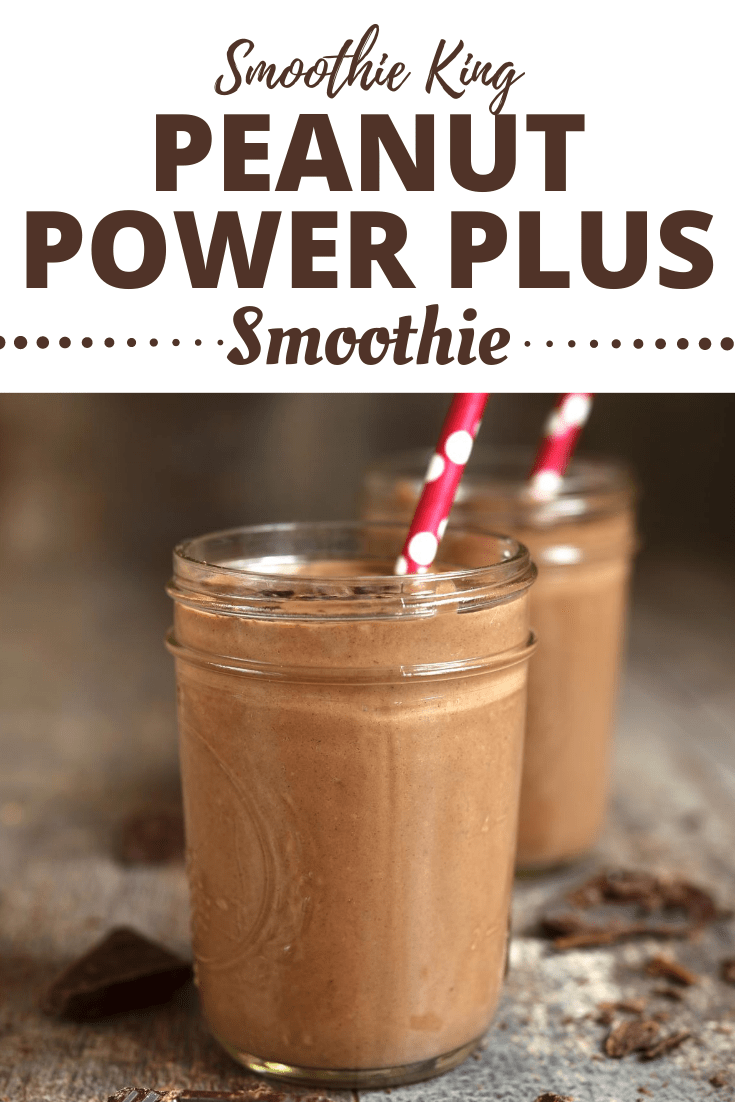 Smoothie King Peanut Power Plus Chocolate Smoothie