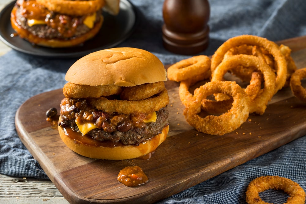 Burger Chili With Fried Onions