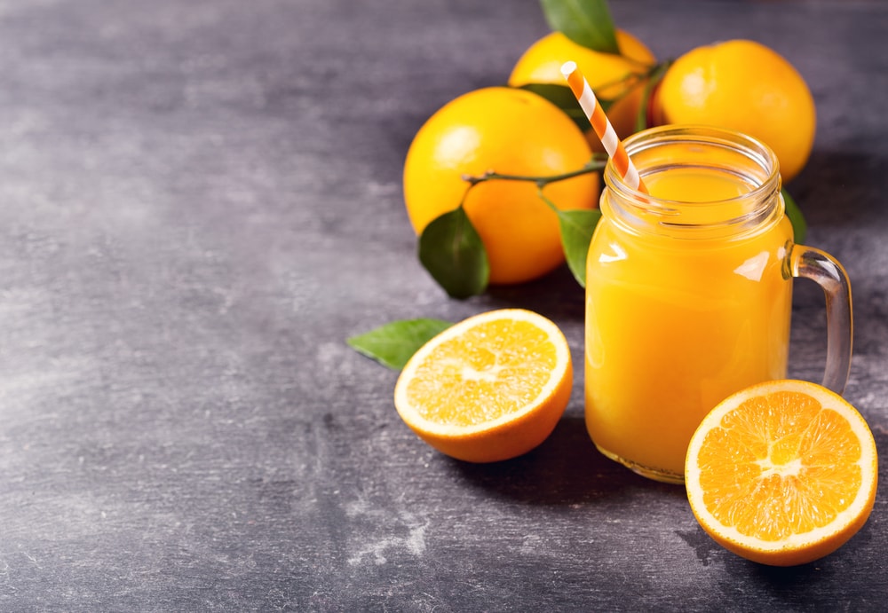 Orange Juice in a Mason Jar