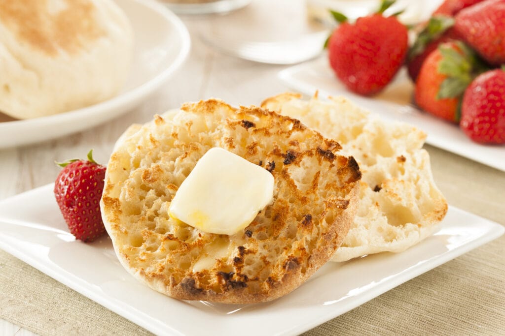 English Muffins with Butter