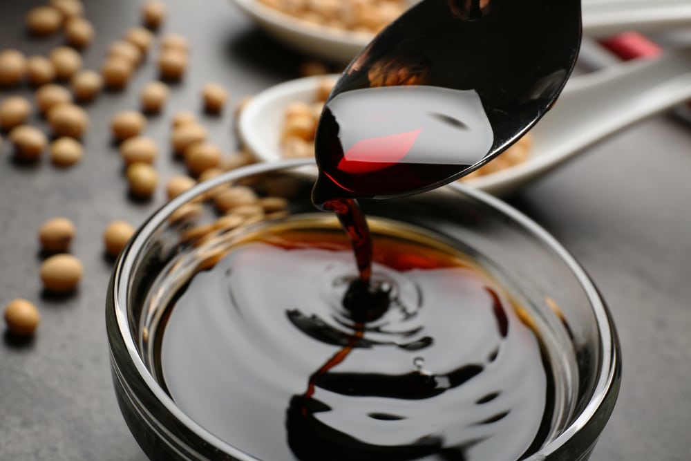 Pouring Sweet Soy Sauce
