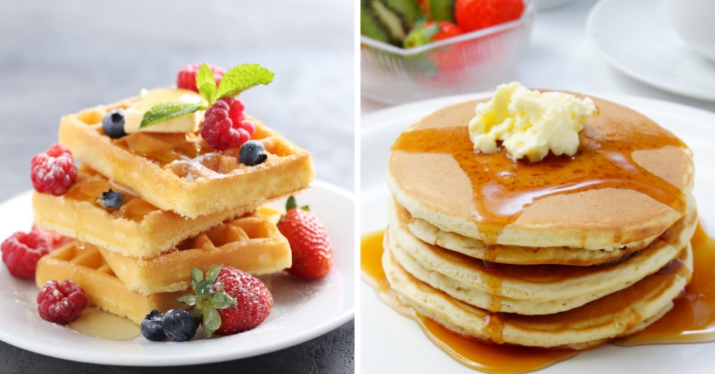 Waffles VS Pancakes