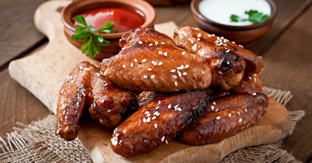 Baked Chicken Wings With Sesame Seeds