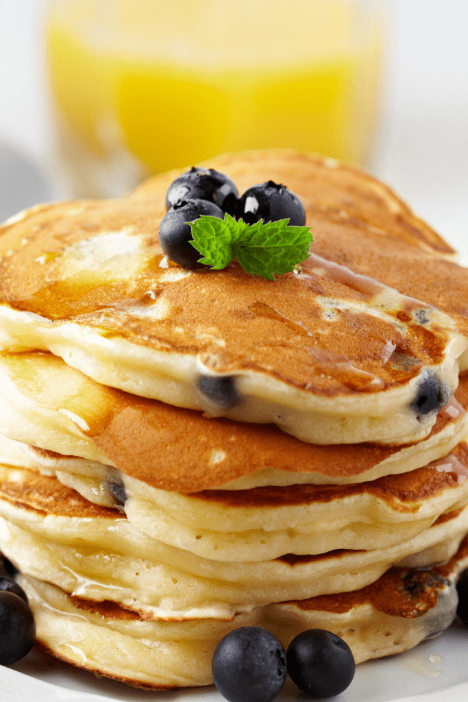 Buttermilk Pancakes with Blueberries