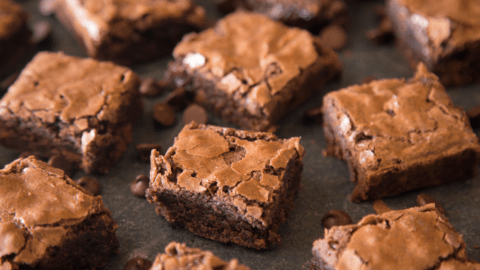 Homemade Gooey Double Chocolate Brownies