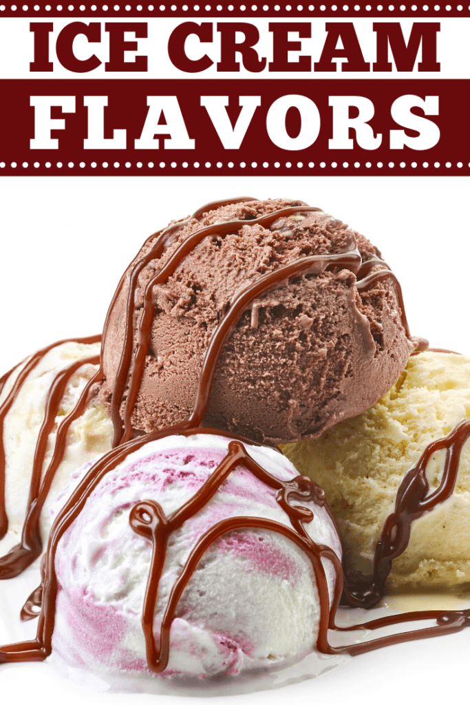Scoops of Different Ice Cream Flavors