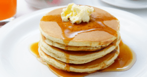 Pancakes With Butter and Syrup