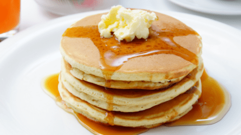 Pancakes With Butter and Syrup