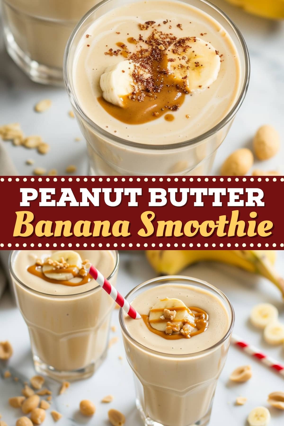 Peanut Butter Banana Smoothie - Insanely Good