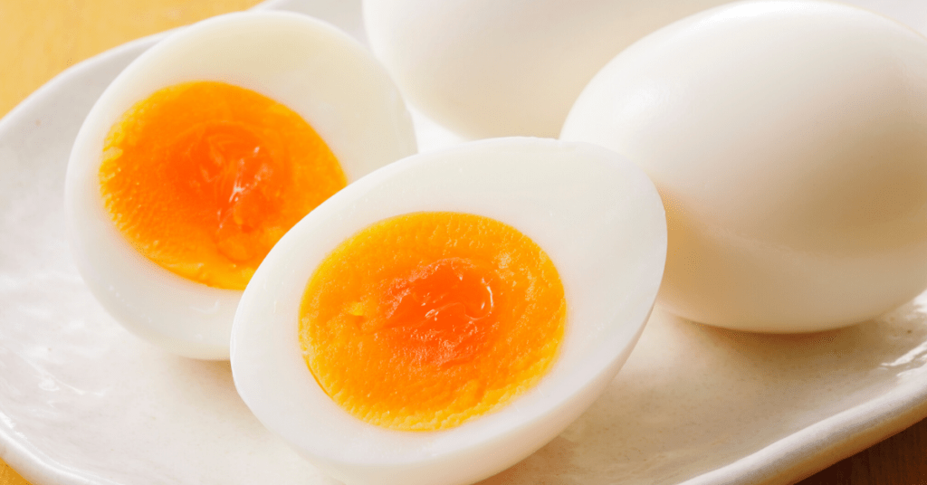 Soft Boiled Eggs on A Plate