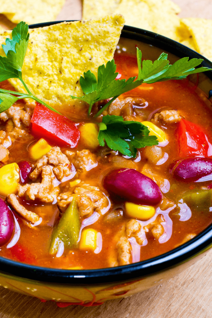 Taco Soup with Pulled Pork