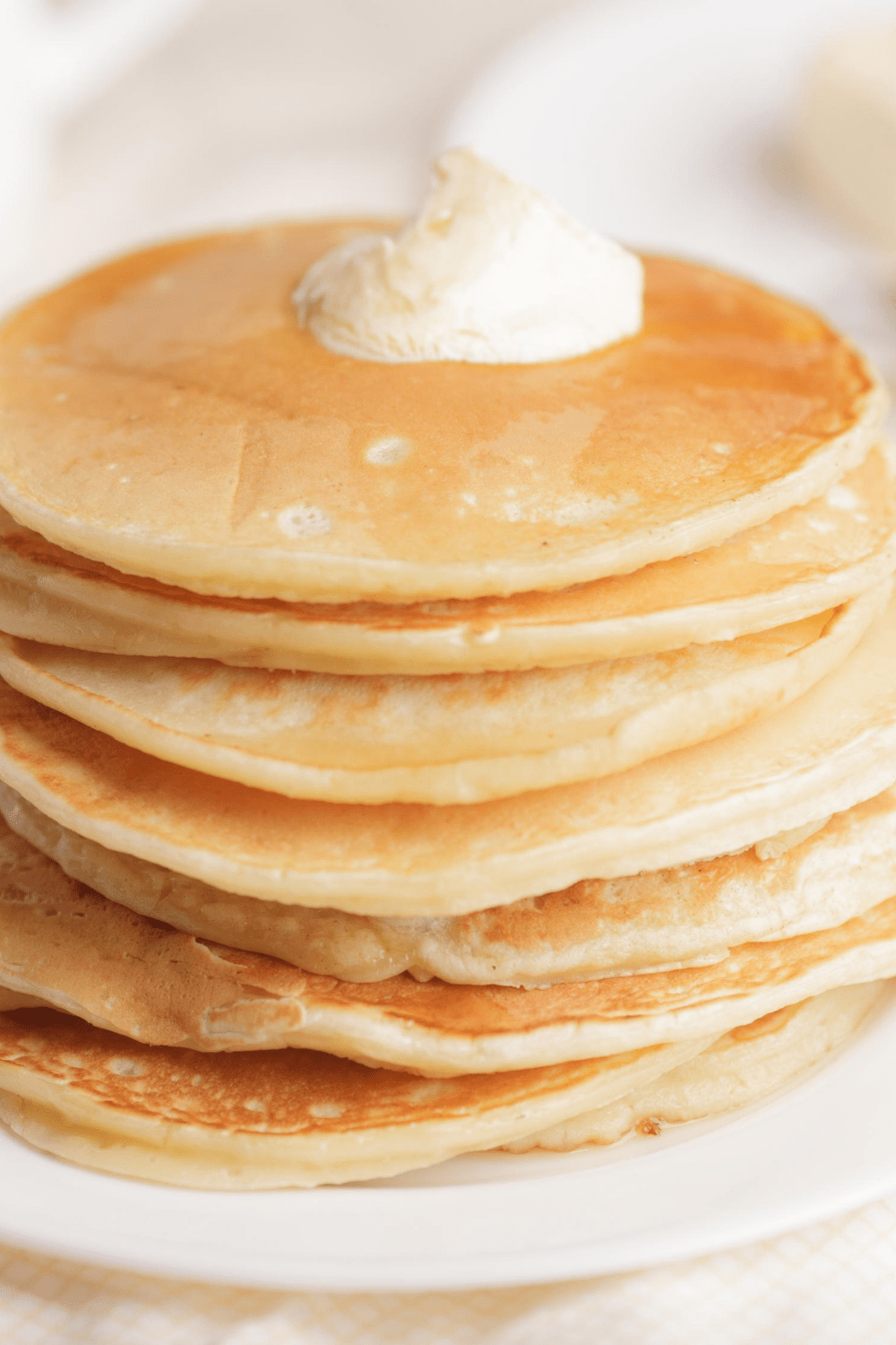 Homemade Pancake With Cream