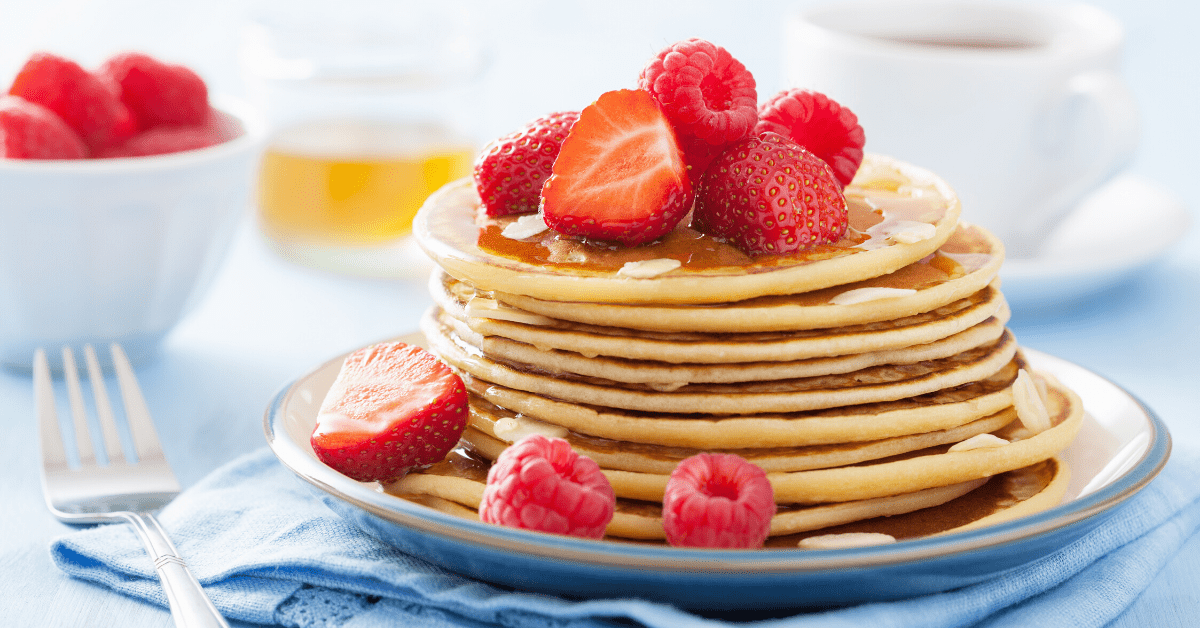 Homemade Strawberry Pancakes