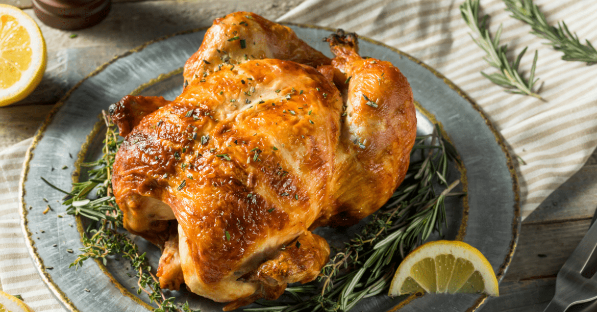 Rotisserie Chicken with Herbs and Lemons