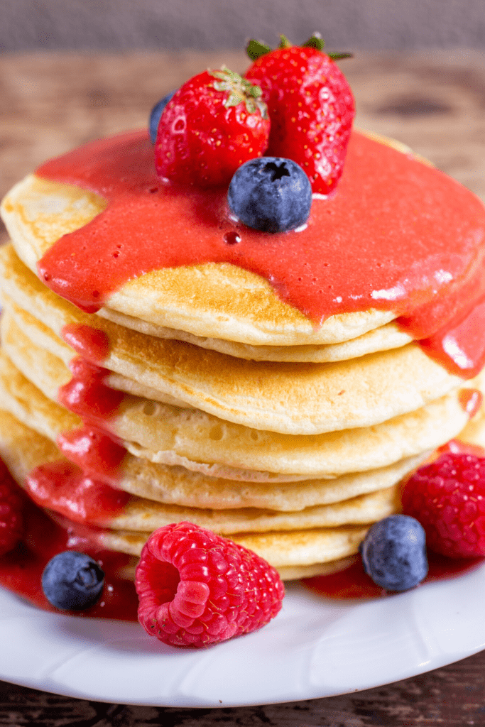 Stack of Pancakes With Berries