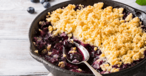 Coconut Crumble with Blueberry and Apples