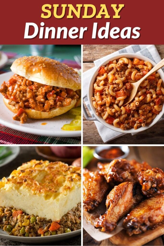 Looking for the best Sunday dinner ideas? Gather around the table with these family favorites! From southern classics like fried chicken to comforting meals like old-fashioned goulash, these Sunday suppers are definite crowd-pleasers. 