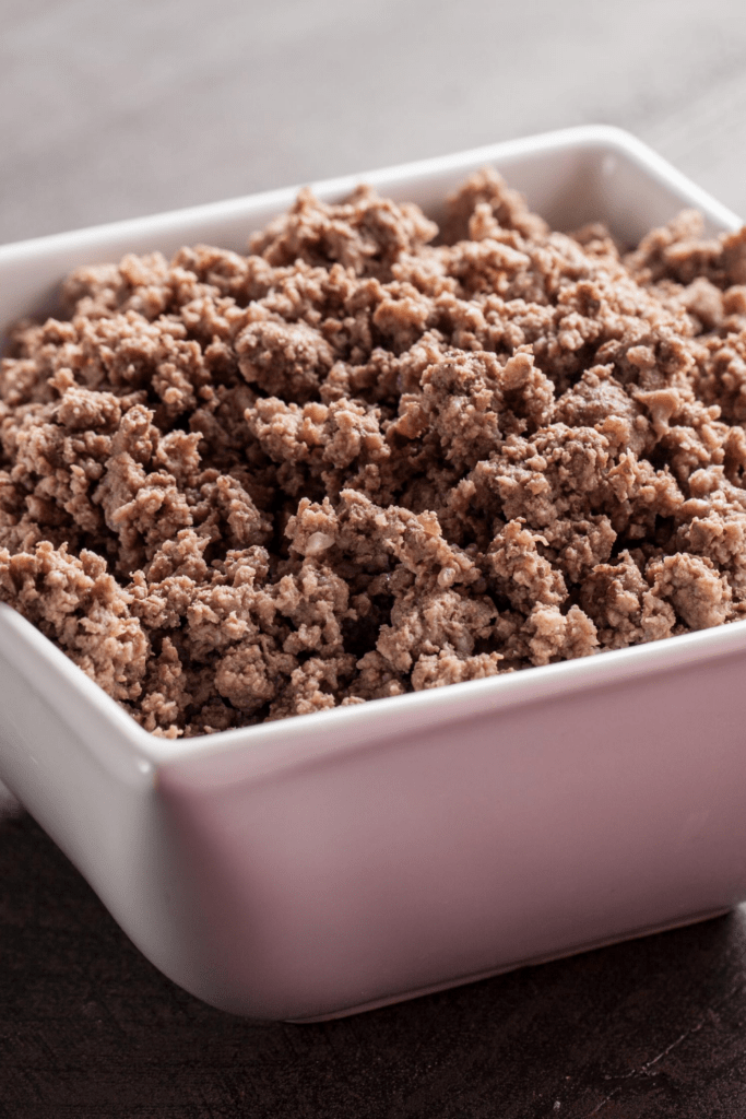Ground Beef in a Bowl