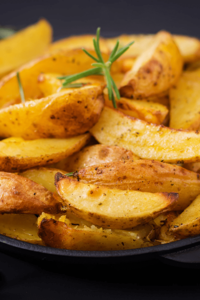 Baked Potato Wedges with Rosemary and Garlic