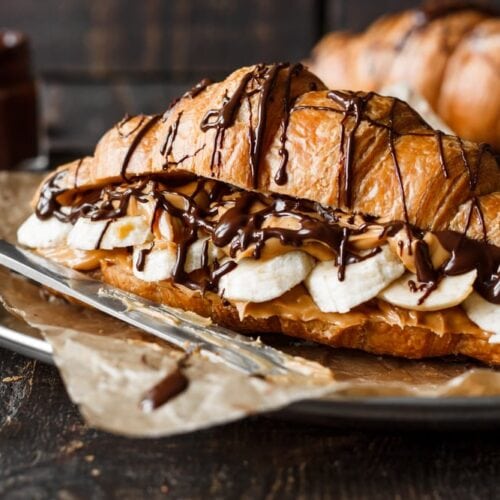 Grilled Nutella & Cheese Croissant