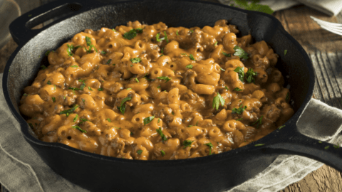 Homemade Macaroni and Cheese with Ground Beef