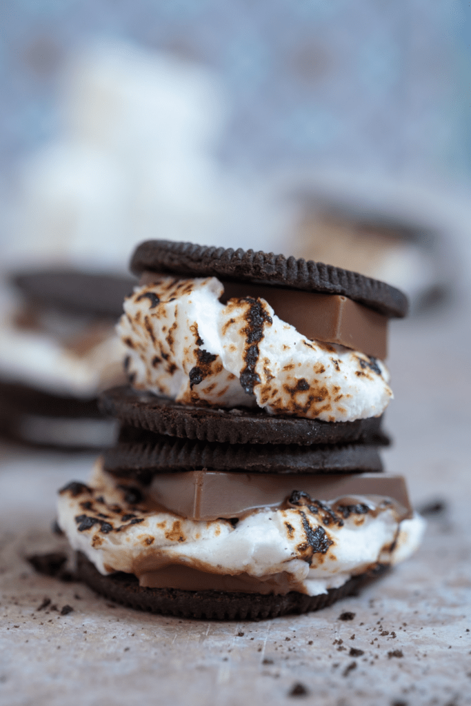 S'mores Oreos with Chocolate Bars