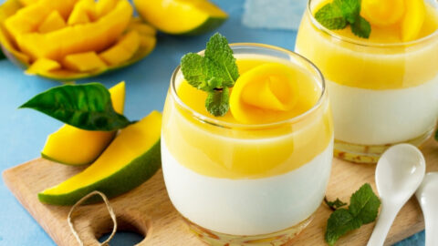 Mango Dessert Panna Cotta
