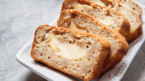 Banana Bread with Cream Cheese Filling