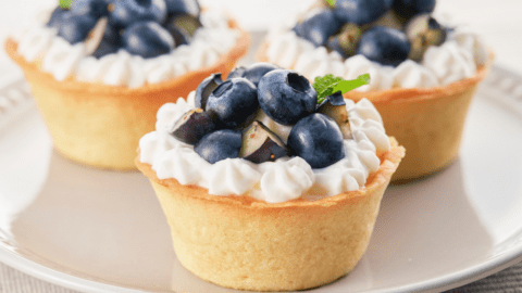 Blueberry Tartlets with Cream Cheese