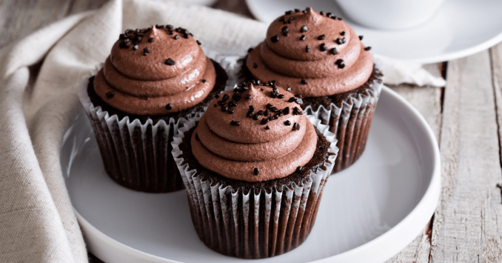 Chocolate Cupcakes with Chocolate Chips
