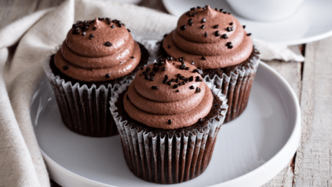 Chocolate Cupcakes with Chocolate Chips