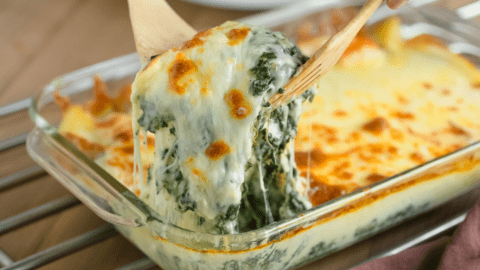 Homemade Spinach Artichoke Dip with Cheese