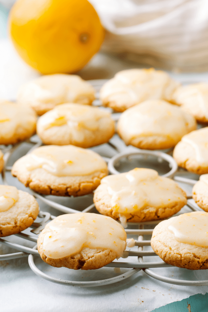 Lemon Drop Cookies with Lemon Glaze