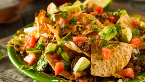 Loaded Beef and Cheese Nachos