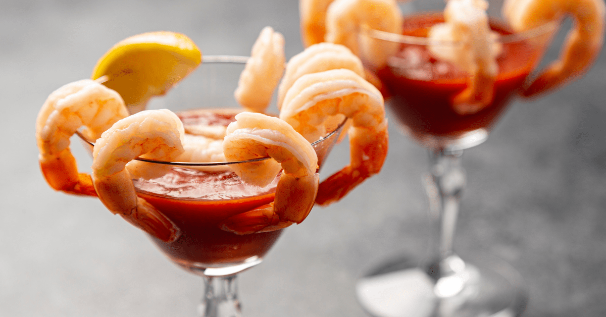 Shrimp Cocktail with Lemon