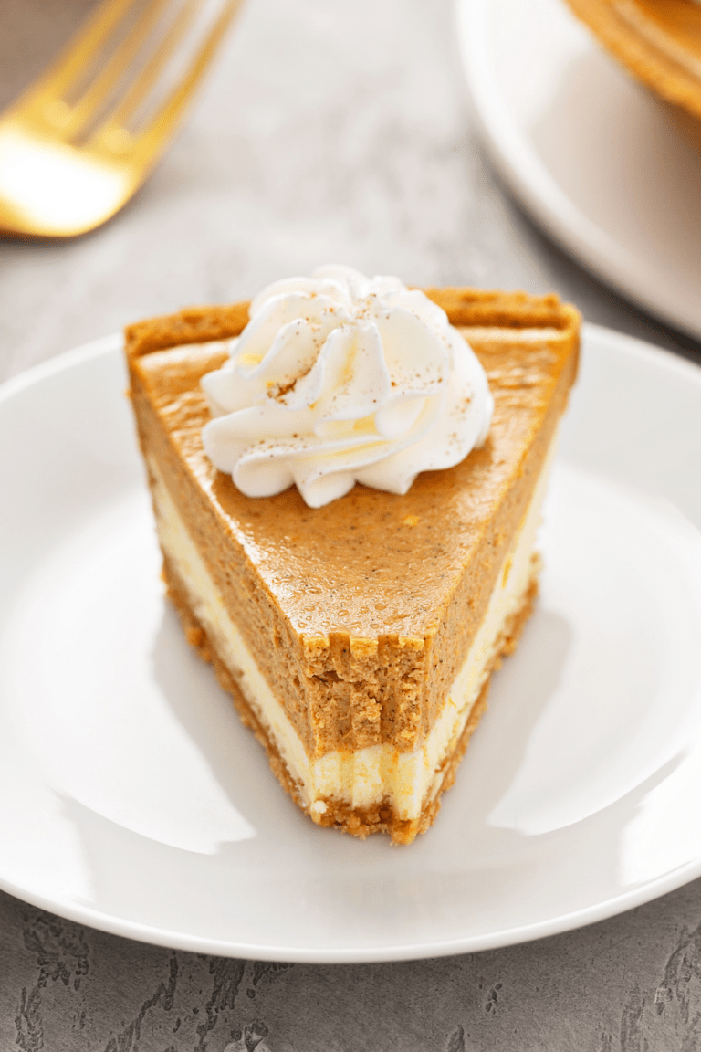 Double Layer Pumpkin Cheesecake - Insanely Good