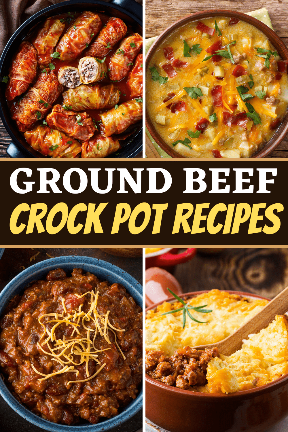 24 Ground Beef Crock Pot Recipes - Insanely Good