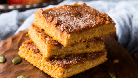 Homemade Pumpkin Blondies