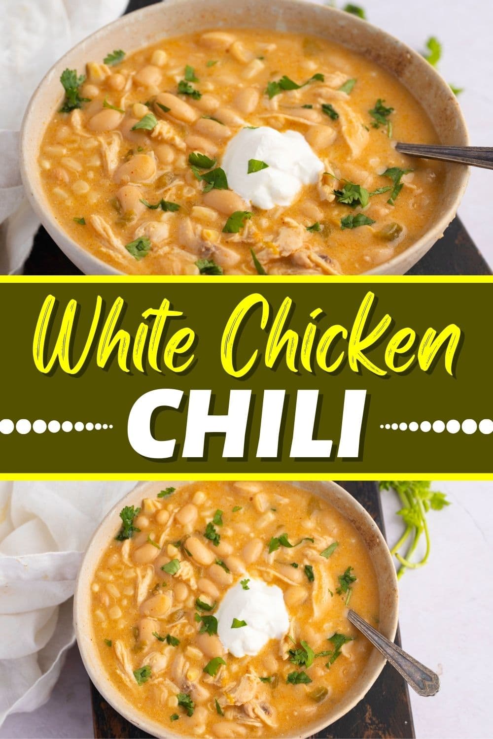 Crockpot White Chicken Chili - Insanely Good