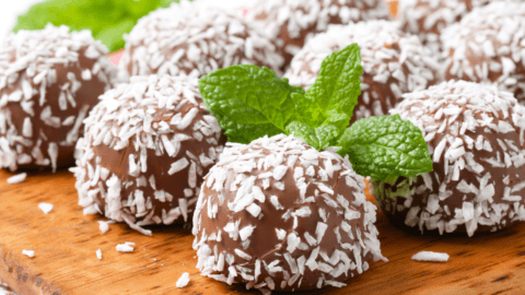 Chocolate Pralines with Coconut and Mi