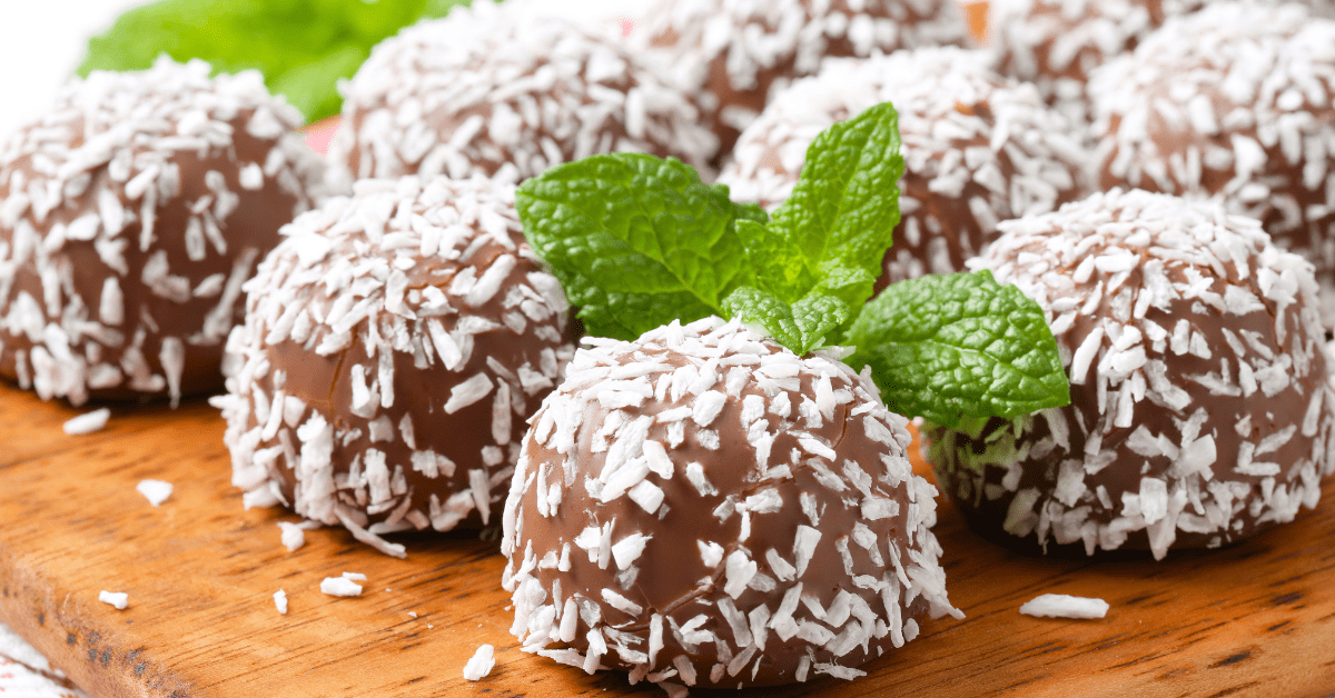 Chocolate Pralines with Coconut and Mi