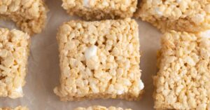 Sweet and Chewy Homemade Rice Krispie Treats with Marshmallows