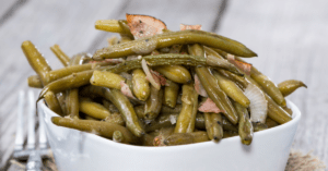 Canned Green Beans with Bacon