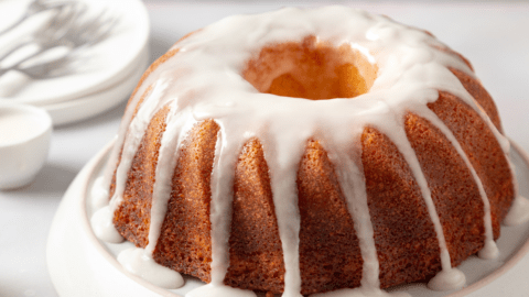 Homemade Bundt Cake with Icing